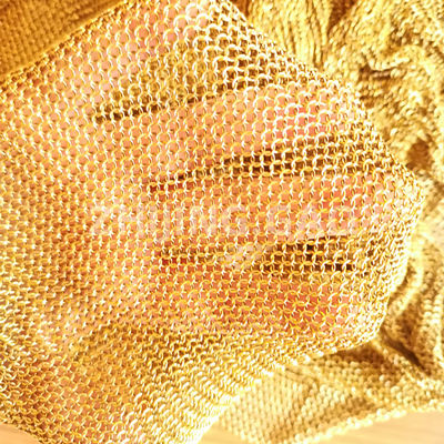 सोने का रंग अल्फामेश रिंग मेष 12 मिमी