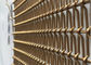 लिफ्ट हॉल के लिए स्टेनलेस स्टील रस्सी सजावटी वायर मेष, कांस्य कला जाल