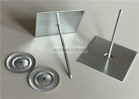 डबल फिक्स टेप स्वयं चिपकने वाला इन्सुलेशन पिंस क्लिप फिक्स ग्लास ऊन के साथ 12 जीए दाया