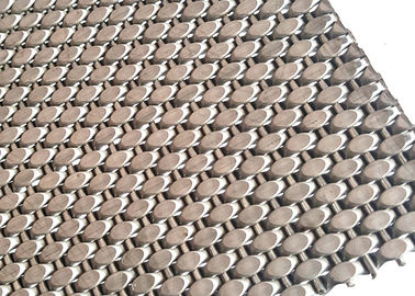 धातु मेष क्लैडिंग के लिए कठोर श्रृंखला स्टेनलेस स्टील वास्तुकला वायर मेष