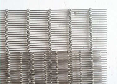 ब्लिंड धातु ड्रेपी दीवार के लिए स्टेनलेस स्टील 316 वास्तुकला वायर मेष