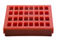 300 एक्स 500 मिमी रबर स्क्रीन मेष खनिज कंपन के लिए लाल काला खनन