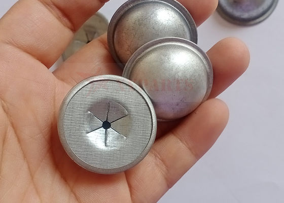 इन्सुलेशन पिन के लिए 22 मिमी स्टेनलेस स्टील सेल्फ-लॉकिंग डोम कैप