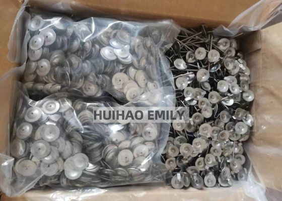 14 Ga स्टेनलेस स्टील 304 थर्मल इन्सुलेशन जैकेट के लिए लैंसिंग एंकर पिन