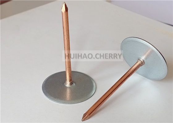 एयर डक्ट फाइबरग्लास इन्सुलेशन कप हेड पिन 12 गेज HVAC डक्ट इन्सुलेशन फास्टनर्स