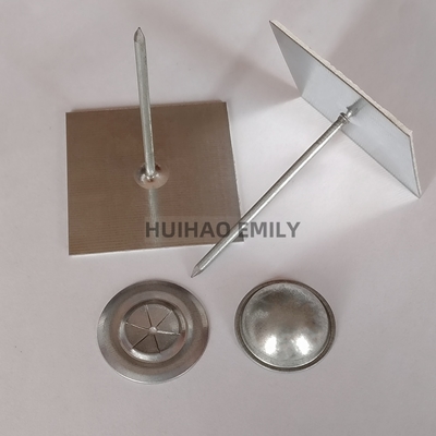 2.7 मिमी गैल्वेनाइज्ड स्टील स्व-चिपकने वाला इन्सुलेशन स्टिक पिन फिक्सिंग रॉक वूल लेयर