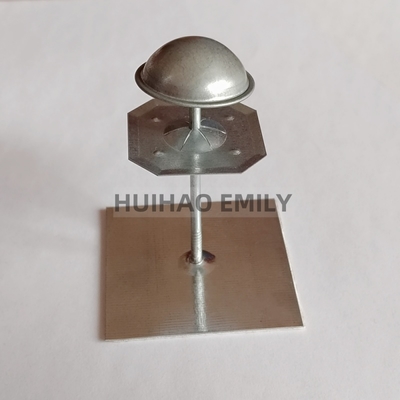 50x50 मिमी बेस प्लेट स्व चिपकने वाली इन्सुलेशन बाहरी दीवार इन्सुलेशन के लिए हैंगर पिन
