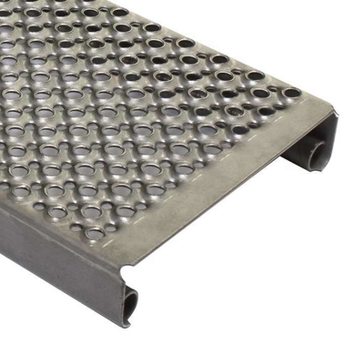 Q235 कार्बन स्टील छिद्रित ग्रिप स्ट्रट ग्रेटिंग 2MM-3MM