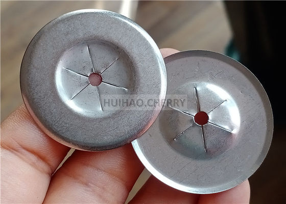 जस्ती स्टील 2.5 "स्क्वायर सेल्फ लॉकिंग वाशर 63.5 मिमी इन्सुलेशन पिन को जकड़ने के लिए प्रयुक्त होता है