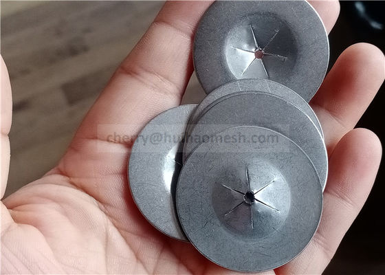 जस्ती स्टील 2.5 "स्क्वायर सेल्फ लॉकिंग वाशर 63.5 मिमी इन्सुलेशन पिन को जकड़ने के लिए प्रयुक्त होता है