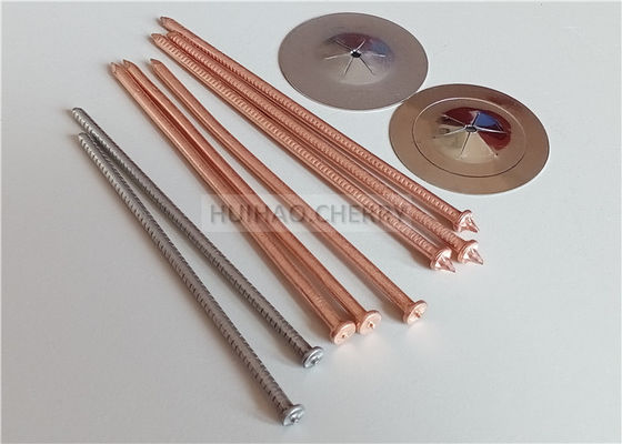 कॉपर लेपित माइल्ड स्टील सीडी स्टड वेल्डिंग पिन 3mm X 85mm इन्सुलेशन सामग्री को ठीक करने के लिए