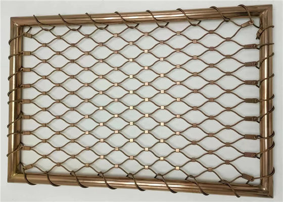 रेलिंग इन्फिल नेट के लिए लचीला और टिकाऊ स्टेनलेस स्टील केबल मेश बाड़