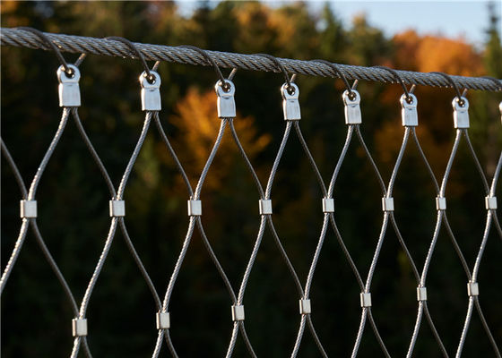 3.0 मिमी स्टेनलेस स्टील रस्सी जाल बाड़ गिरने से रोकने वाले जाल, रेलिंग भरने के लिए उपयोग किए जाते हैं