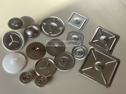 1-1/4" जंग प्रतिरोधी स्व-लॉकिंग वॉशर 316 स्टेनलेस स्टील स्क्वायर लॉक वॉशर रॉकवूल इन्सुलेशन के लिए