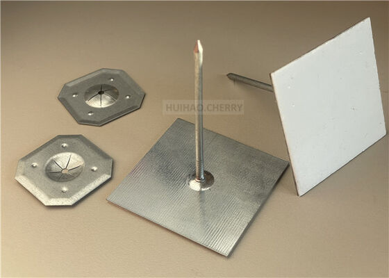 एचवीएसी नलिका प्रणाली में थर्मल और ध्वनिक इन्सुलेशन को संलग्न करने के लिए कठोर इन्सुलेशन के लिए 2-1/2 "स्टिक पिन