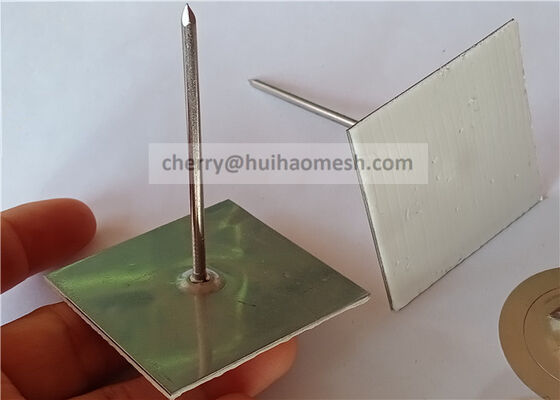 63.5 मिमी जस्ती स्टील सेल्फ स्टिक इन्सुलेशन पिन फोम इन्सुलेशन पैनल स्थापित करने के लिए