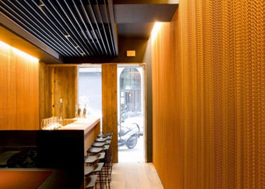 वास्तुकला के बाहरी डिजाइनों के लिए एल्यूमीनियम हुक लिंक पर्दे