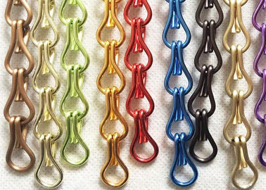 वास्तुकला के बाहरी डिजाइनों के लिए एल्यूमीनियम हुक लिंक पर्दे