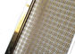 सजावट स्क्वायर होल प्रकार सोने के रंग के फ्रेम के साथ रेलिंग बेलस्ट्रेड बुन मेष