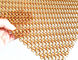 Crimped तार सजावटी स्टेनलेस स्टील बुना जाल गोल्ड रंग 5 मिमी लपेटो पिच