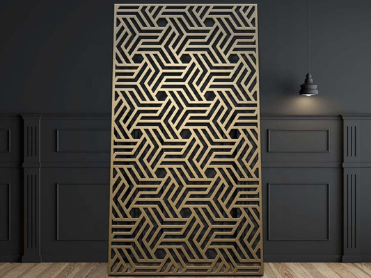 बाहरी बाड़ के लिए 1220x3050mm लेजर कट एल्यूमिनियम मेश पैनल