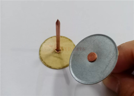 12 Ga X 38 मिमी इन्सुलेशन कूपेड हेड वेल्ड पिन HVAC इन्सुलेशन के लिए