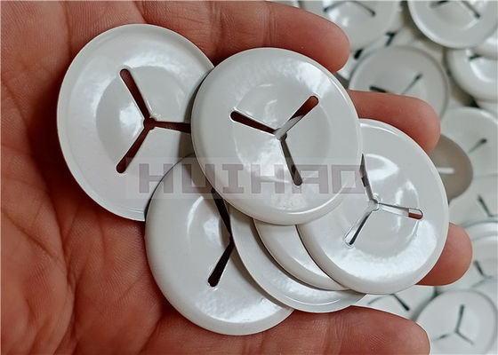 इन्सुलेशन पिन को ठीक करने के लिए सफेद रंग की कोटिंग के साथ हल्के स्टील इन्सुलेशन क्लिप