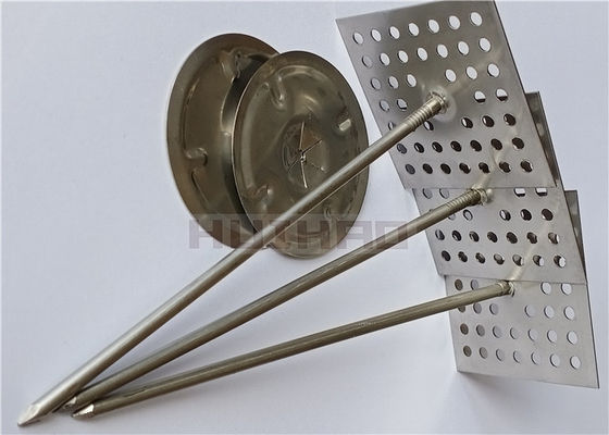 2x2 छेददार आधार इन्सुलेशन फास्टनर पिन जस्ती स्टील या स्टेनलेस स्टील