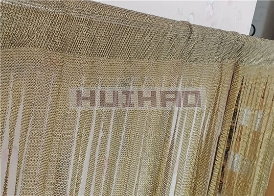 0.53x3.81mm स्टेनलेस स्टील वेल्डेड चेनमेल जाल पर्दा के लिए कमरे विभाजक स्क्रीन