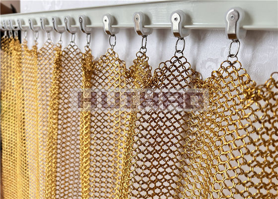 बाहरी सजावट के लिए स्टेनलेस स्टील 1.2x10 मिमी धातु अंगूठी जाल