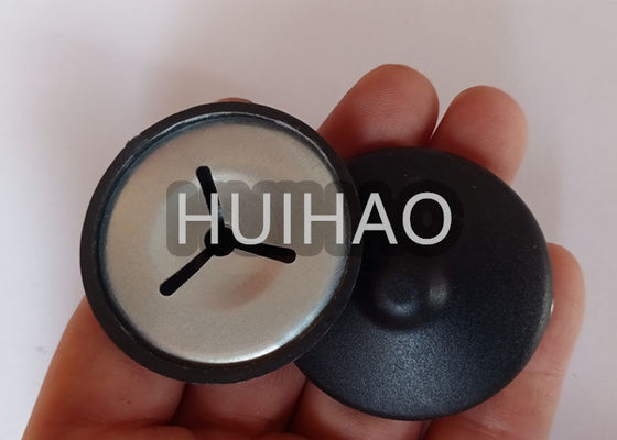 3 स्लॉट वाशर के साथ सफेद/काला रंग इन्सुलेशन पीई गुंबद टोपी