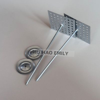 इन्सुलेशन फास्टनर्स रॉक वॉल सेल्फ-एडेसिव पिन 12Ga एल्यूमीनियम पिन के साथ