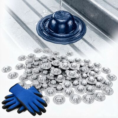 36mmx11mm धातु जलरोधक छत पेंच टोपी कवर छत हेक्स स्व-बोरिंग पेंच