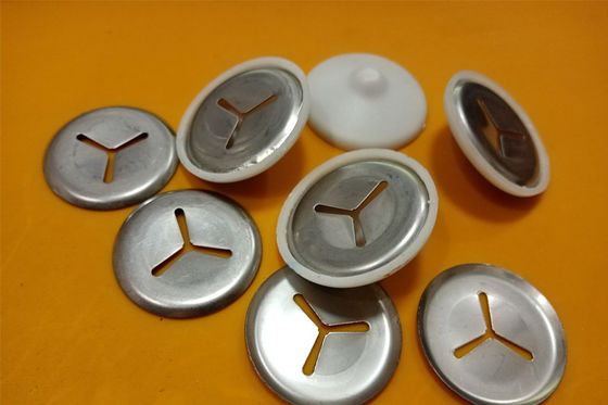 समुद्री थर्मल इन्सुलेशन फास्टनिंग वर्क्स के लिए प्लास्टिक लेपित या बिना लेपित 38 मिमी स्व-लॉकिंग इन्सुलेशन पिन और क्लिप्स