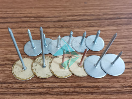 2.7mm X 30MM लंबाई कैपेसिटर डिस्चार्ज क्यूप्ड हेड वेल्ड पिन इंसुलेटेड ट्रीटमेंट बेस वॉशर के साथ
