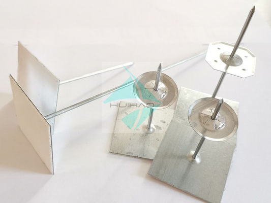 डबल फिक्स टेप स्वयं चिपकने वाला इन्सुलेशन पिंस क्लिप फिक्स ग्लास ऊन के साथ 12 जीए दाया