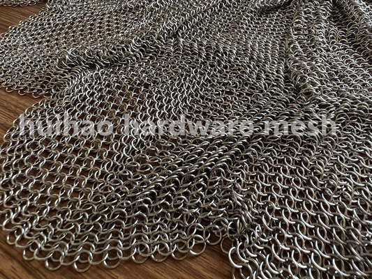 सजावट चालक के लिए 304 एसएस चेन मेल रिंग मेटल मेश ड्रेपर
