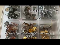 कैसे HVAC शीट धातु के लिए कप सिर वेल्ड स्थापित करने के लिए?